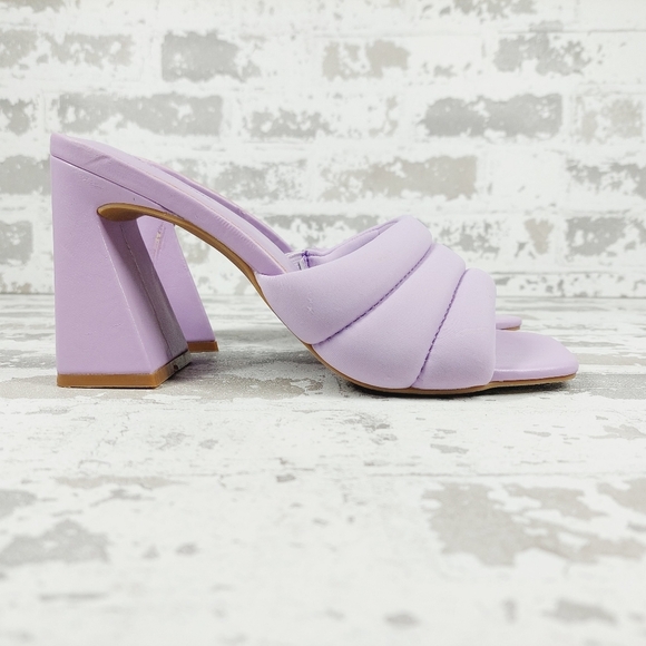 NEW Open Edit Sheena Black Summer Block Heel Sandals O146 - Picture 5 of 15